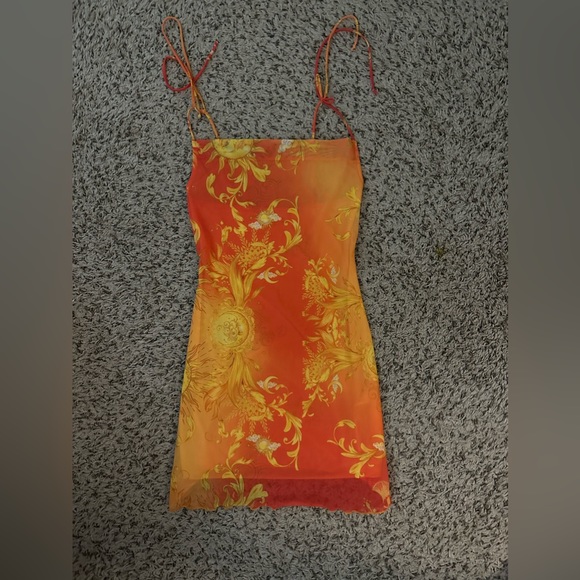 ☀️NWOT BERSHKA MINI DRESS | Mesh Moon & Sun Dress With Slip Underneath🌜 - Picture 4 of 5